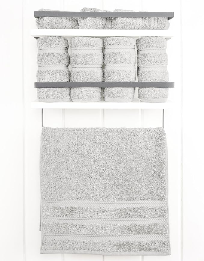 American Soft Linen 100% Cotton Luxury Turkish Towels, 4 PC Hand Towel Set | Soft Absorbent Quick Dry OEKO Tex Standard 100 Certificated Durable Machine Washable Breathable Premium Hotel Quality