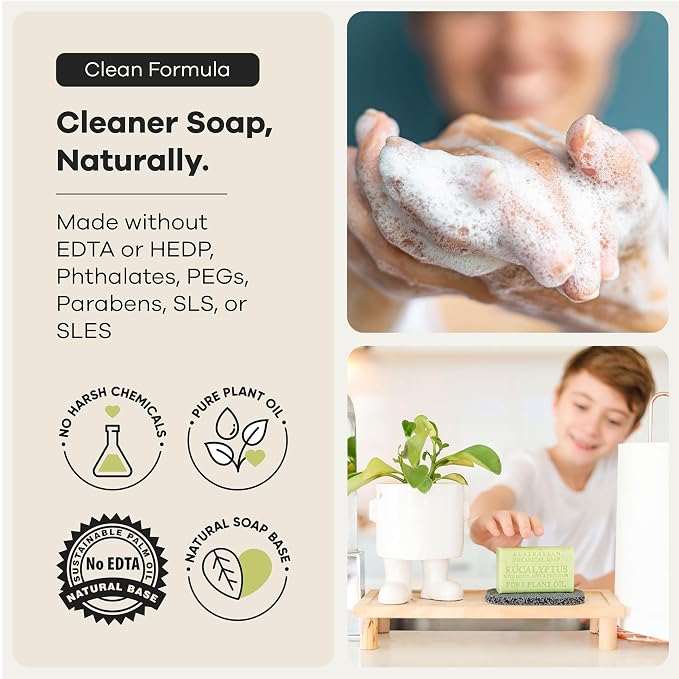 Australian Botanical Soap, Goats Milk & Soya Bean + Variety, 16-Bar Set