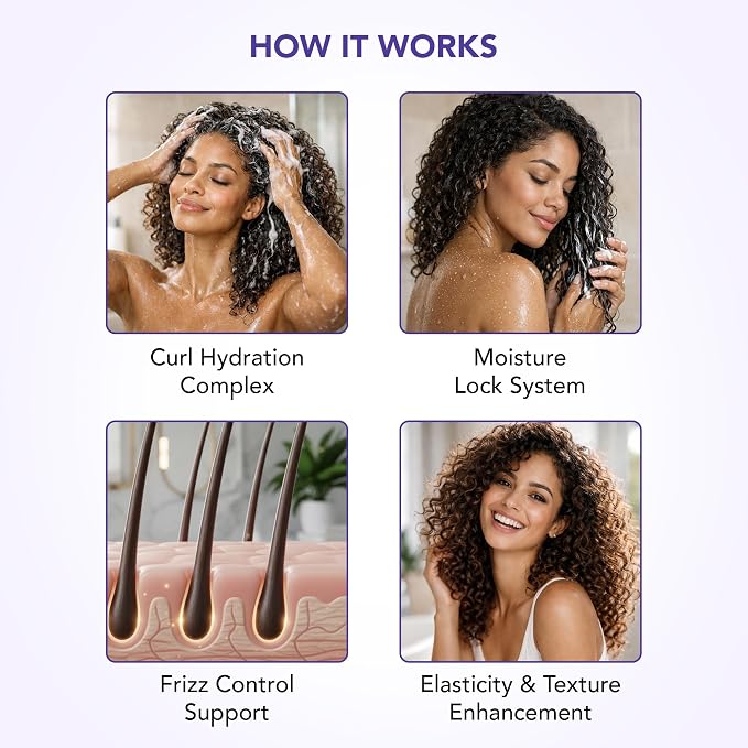 Botanic Hearth Curly Hair Shampoo And Conditioner Set For Curly Hair | Detangle, Define & Enhance Curls | With Jojoba Oil & Vitamin E | Sulphate Free | 16 Fl Oz X 2