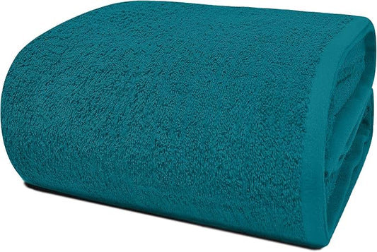 RIVERSIDE Pack of 1 Jumbo Bath Sheet 40 x 80 Inches - Extra Large Bath Towel, Super Soft & Highly Absorbent, 100% Cotton Quick Dry, Perfect to Wrap Yourself in - Teal