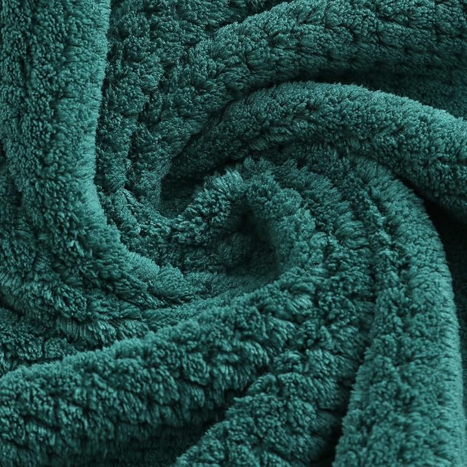 YTYC Towels,39x78 Inch Oversized Bath Sheets Towels for Adults Luxury Bath Towels Extra Large Sets for Bathroom Super Soft Microfiber 80% Polyester(Teal,2 Piece)