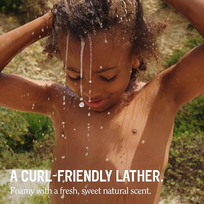 California Naturals Curly Kiddo Shampoo & Conditioner Set with Argan Oil, Enriched Rice Water and Shea Butter, Sulfate Free, For Kids with Curly Hair, 12 oz
