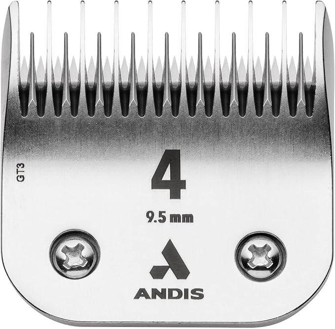 Andis 72625 Carbon-Infused Steel UltraEdge Dog Clipper Blade, Size-4 Skip-Tooth, 3/8-Inch Cut Length