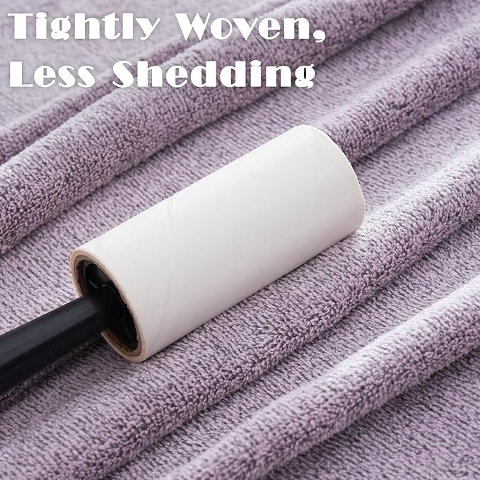 SEISSO 2 Pack Extra Large Bath Towels 63"x35", Bath Sheets for Sensitive Skin 70% Polyester 30% Viscose Fiber from Bamboo, Super Soft, Highly Absorbent & Quick Dry, Oversized
