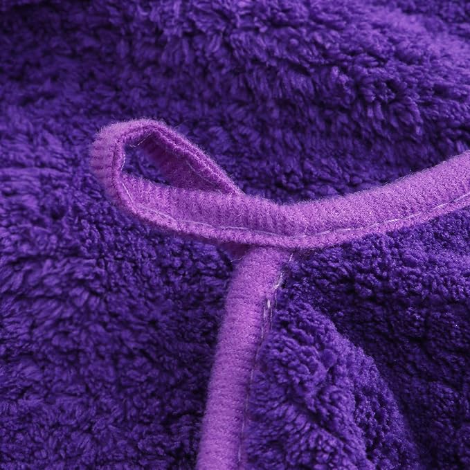 YTYC 29x59 Inch Bath Towels Set of 6 Large, Super Soft Lint Free Lightweight Microfiber Shower Towels for Bathroom 80% Polyester (Violet Purple, 6 Piece)