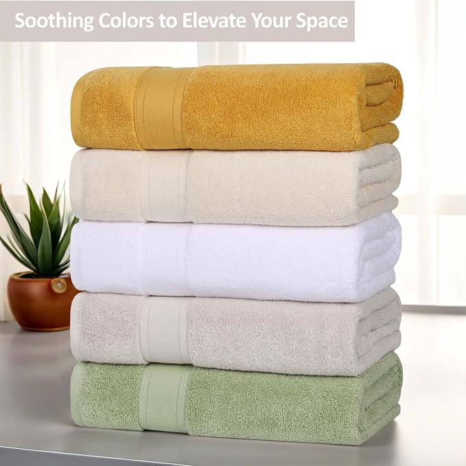 Superior Belmont Zero Twist Cotton Medium Weight Small Towels, for Kitchen, Bathroom, Shower, Spa, Plush, Quick Dry, Ultra-Soft Essentials, Thick Border, Face Towels Washcloths, Set of 12, White