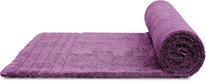 Tens Towels Pack of 2 Extra Large Bath Sheets 35 x 70 Inches, 100% Cotton, Larger & Lighter Weight, Quicker to Dry, Super Soft & Absorbent, Oversized Bath Towels, Purple
