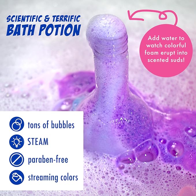 Mr. Bubble Ultimate Pack of Bath Time Fun 4 Favorites, Bath Potion, Bath Bomb, Soap Stickers, Bubble Bath (Pack of 2)