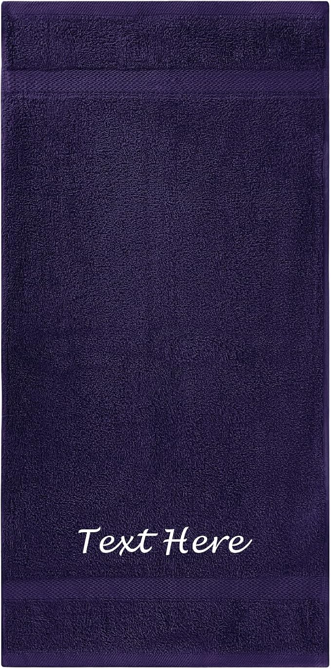 Personalized Bath Sheets Towels for Adults 30"x60" - Highly Absorbent & Super Soft Turkish Cotton Bath Towels for Bathroom, Gym and Hotels - Extra Large Bath Towels - Purple Bath Sheet