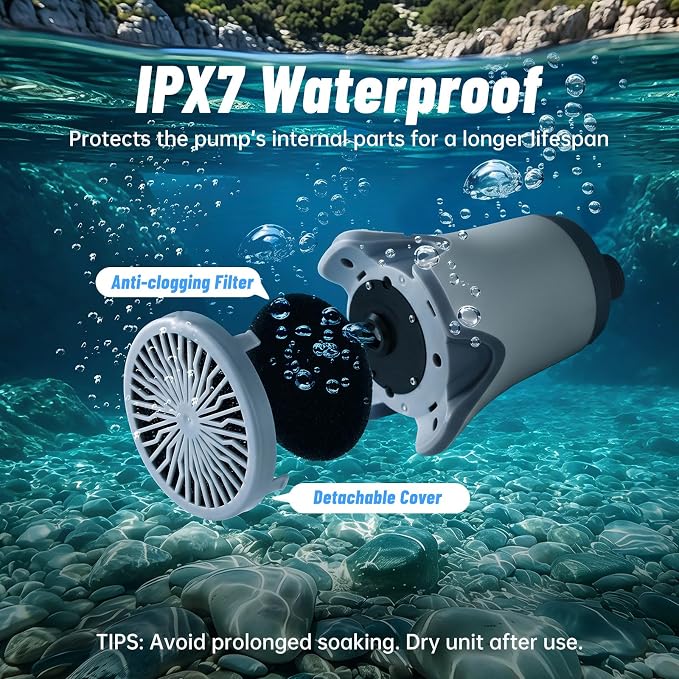 Portable Rechargeable Camping Shower Pump | 4000mAh Battery, Outdoor Shower Head Sprayer, For Camping, Hiking, Travel,car washing, pet cleaning