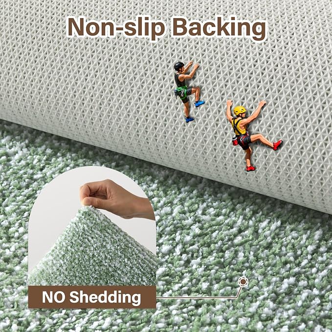 70x24 Long Bathroom Rugs Washable Non Slip, Green Bath Mat for Bathroom Floor Tub, Soft Absorbent Quick Dry Mats for Shower, Bathtub,Home Decor