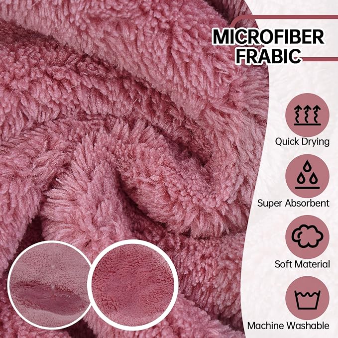 Microfibre Dog Drying Coat & Towel, Super Absorbent Fast Drying, Magic Sticker & Belly Strap, Robes for After Bath - Small to Large Dogs & Cats