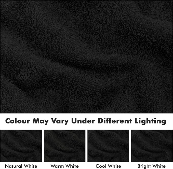 Face Towels Pack of 12 – 100% Cotton Wash Cloths (12x12 inch) – 550 GSM Soft, Quick Dry & Highly Absorbent Ring Spun Cotton Towels for Bathroom, Spa, Gym, Kitchen and for Daily Use - (Black)