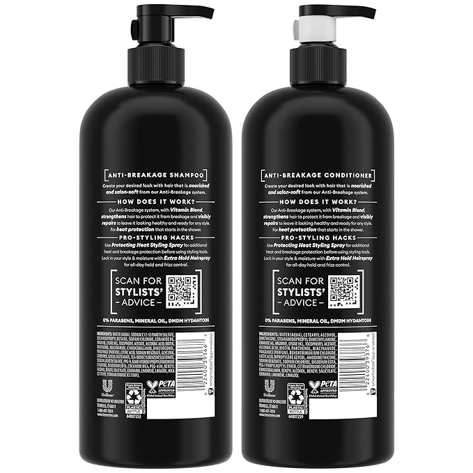 TRESemmé Shampoo & Conditioner, Anti-Breakage + Keratin Mask – Strengthening Products for Dry, Damaged Hair