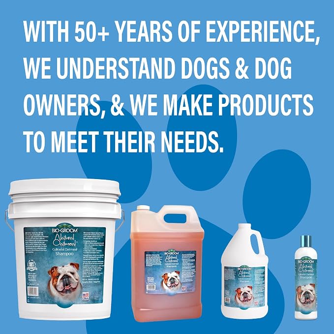Bio-Groom Oatmeal Dog Shampoo - for Allergies and Itching, Cruelty-Free, Dog Bathing Supplies, Puppy Shampoo for Sensitive Skin, Made in USA, Anti-Itch Dog Products - 5 Gallons | Cruelty-Free, Dog Bathing Supplies, Puppy Shampoo for Sensitive Skin, Mad...