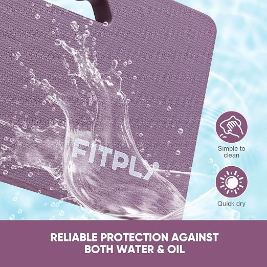 Extra Thick Garden Kneeling Pad - Foam Kneeling Pads for Gardening, Work & Exercise - Water-Resistant Knee Mat with Shock Absorbent Cushions for Baby Bath & Yoga, 17.2x11x1.5in, Purple