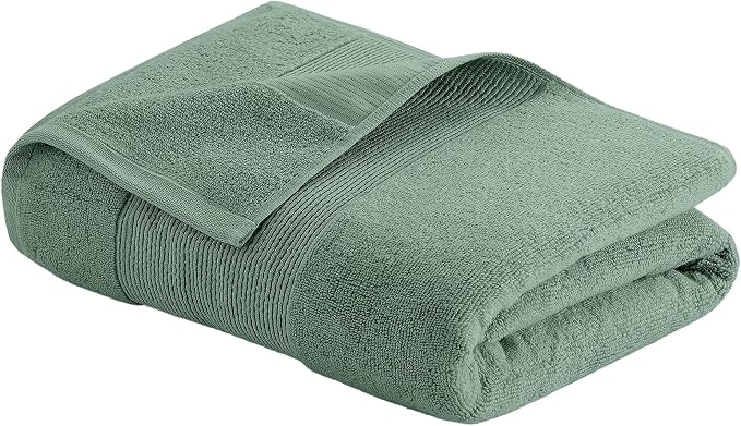 Modern Threads Air Cloud 18-Piece Towel Set - 100% Zero-Twist Cotton, 500 GSM, Quick Dry & Plush, Eucalyptus