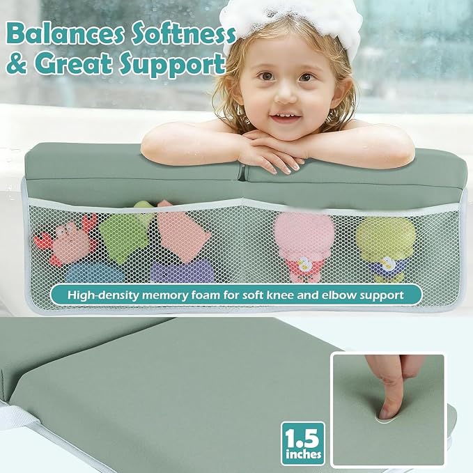Kneeling Pad Set with Memory Foam for Knee Comfort and Nonslip Design During Infant Bath Time Accessories