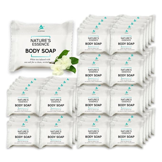 Bar Soap Bulk Individually Wrapped – 120 Pack 0.5 oz Mini Hotel Soap Bars Bulk – Travel Size Essential Toiletries for Hosts and Guests, Hotel, Hospitality, Shelters & Bathroom Amenities