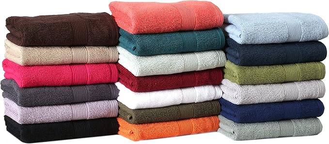 Belizzi Home Ultra Soft 6-Piece Hand Towel Set 16x28-100% Ringspun Cotton - Durable & Highly Absorbent Hand Towels - Ideal for use in Bathroom, Kitchen, Gym, Spa & General Cleaning - Tan