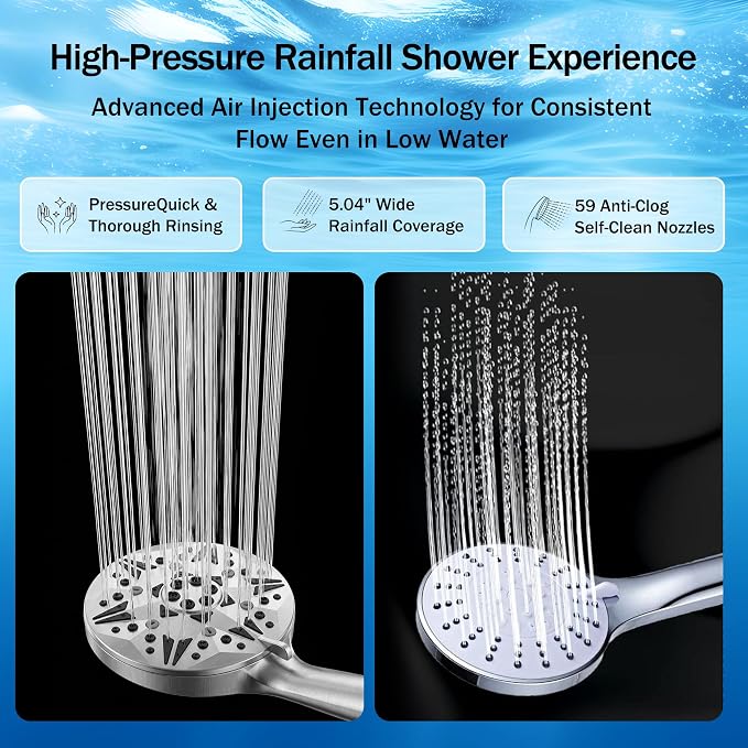Bathtub Sprayer Attachment for Shower, Bathtub Faucet with Sprayer with 10 Spray Modes Upgrade, No Drill Wall 79" Stainless Hose Shower Attachment for Bathtub Faucet, Chrome