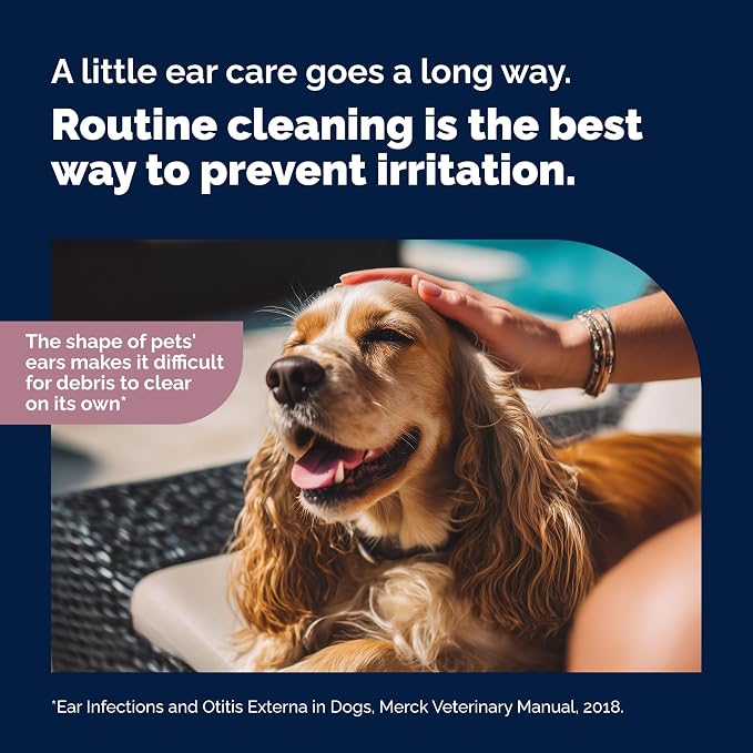 Vetnique Oticbliss Dog Ear Infection Treatment Flush & Ear Cleaner for Dogs & Cats, Antiseptic Antifungal with 0.2% Chlorhexidine and 0.2% Ketoconazole, Medicated Wash for Yeasty Smell, Floppy Ears