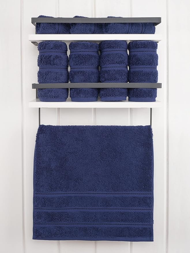 American Soft Linen 100% Cotton Luxury Turkish Towels, 4 PC Hand Towel Set | Soft Absorbent Quick Dry OEKO Tex Standard 100 Certificated Durable Machine Washable Breathable Premium Hotel Quality