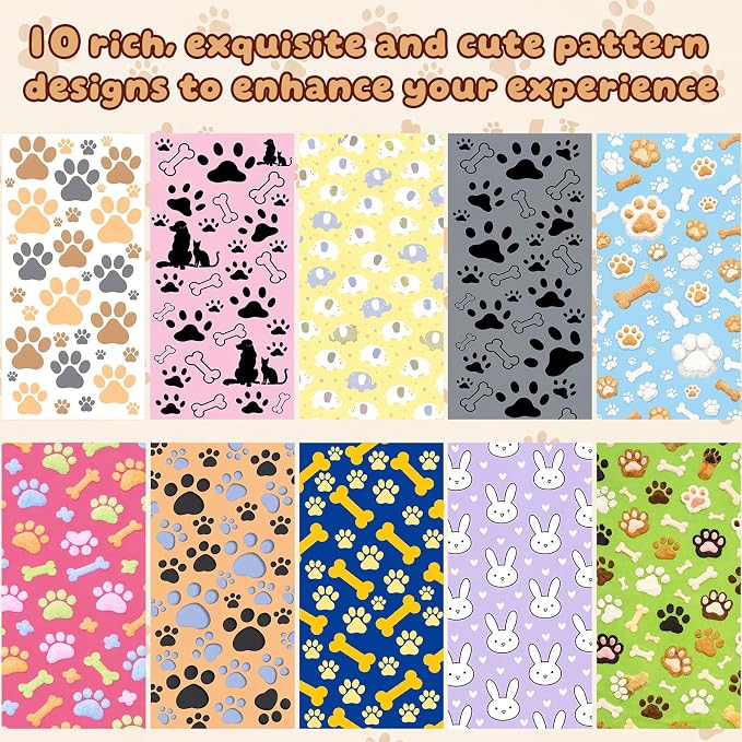 40 Pcs Dog Towels for Drying, 20"x40" Quick Drying Microfiber Pet Bath Towel, Dog Grooming Absorbent Towel with Cute Pattern, Soft Bathrobe for Large Medium Small Puppy Cat