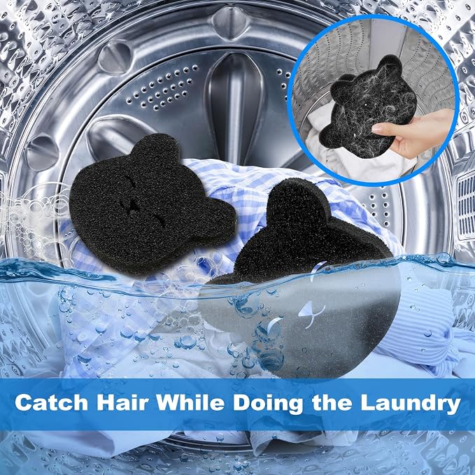 Pet Hair Remover for Laundry (4PCS), Reusable Lint Remover That Works in Washer & Dryer, Hair Catcher for Dog and Cat Hair, Lint, Debris on Clothes, Pet Beds – Eco-Friendly Alternative to Lint Rollers