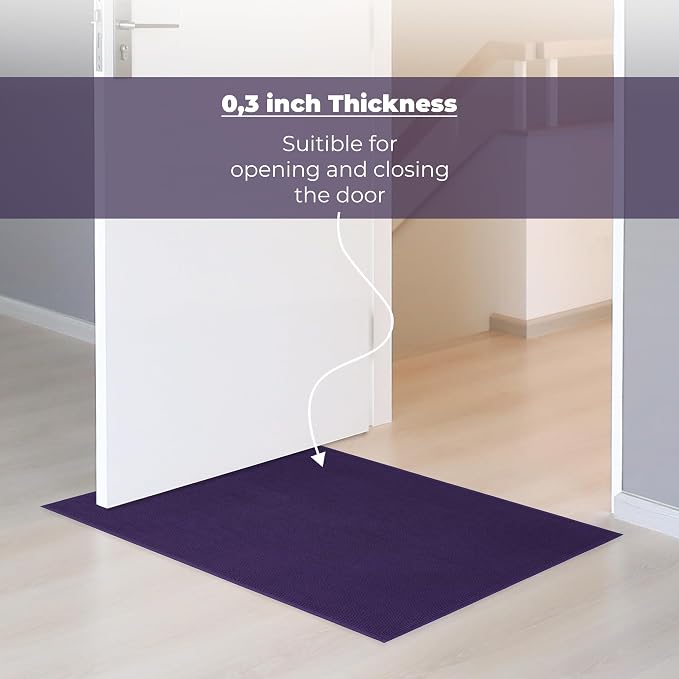 Cotton Paradise 100% Cotton Turkish Bathmat Rug, Soft Absorbent Quick Dry Non Slip, 17x24 Bathmat Rug, Violet Purple