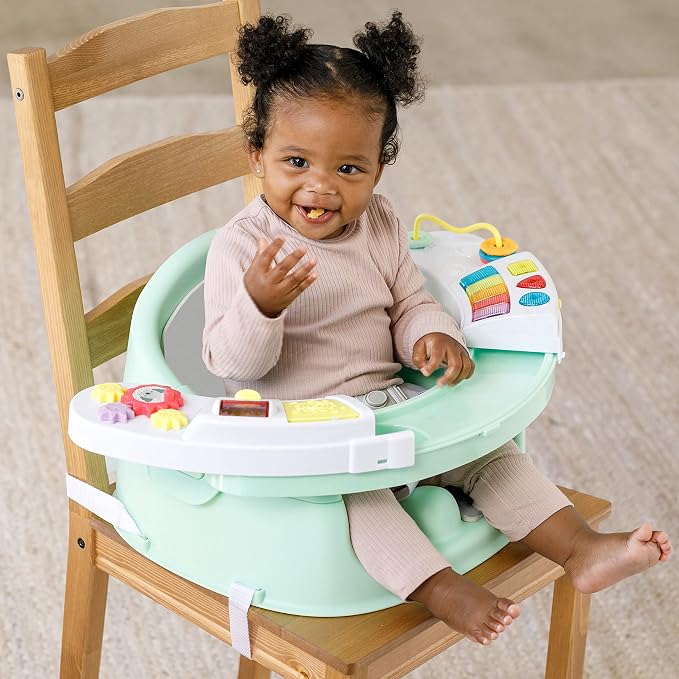 Infantino Music & Lights 3-in-1 Discovery Seat & Booster, Mint