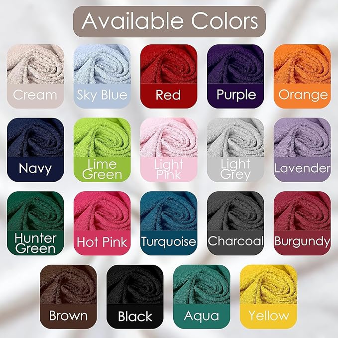 Personalized Passion 3-Pack Towels Set with Embroidered Text - Super Soft & Absorbent Turkish Cotton Towels for Bathroom, Spa, Gym, Pool and Hotels - Includes 1 Bath, 1 Hand, 1 Washcloth - Cream