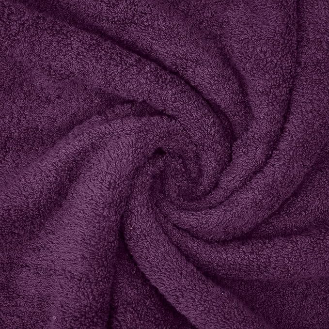 DAN RIVER 2 Pack Bath Sheets Extra Large 35x70, Large Bath Towels for Adults, XL Oversized Heavy Duty Towel Set, 600 GSM 100% Ring Spun Cotton, Soft Quick Dry, Purple Passion
