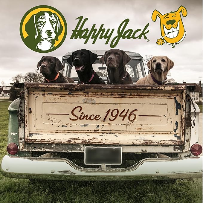 Happy Jack Paracide Flea & Tick Shampoo for Dogs & Cats, 8 oz | Medicated Treatment, Kills Fleas, Ticks & Mites on Contact, 30-Day Prevention, Deep Coat & Skin Protection, Sensitive Pets