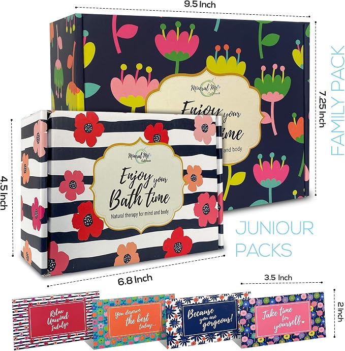 Bath Bombs for Women Gift Set - 24 Natural and Organic Bath Bombs with Essential Oils & Moisturizing Shea Butter, Spa Birthday Gift, Selfcare Gifts, Women, Teen Girls, Bridesmaid Gift