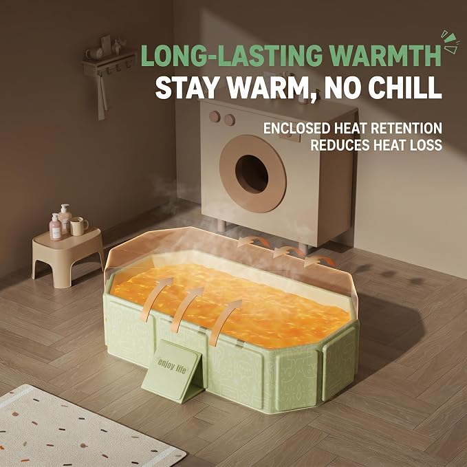 Foldable Portable Bathtub for Pets,Dog,Cat, Freestanding PP Plastic and PVC, Capacity, Portable Green for Pets Play