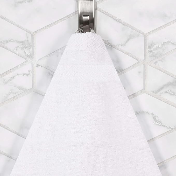 Superior Cotton Bath Sheet Set, Oversized Large Plush Soft Absorbent Body Towel, Shower, Spa, Hotel, Pool, Bath Basics, Home Essentials, Luxury, Fluffy, Quick Dry, Hays Collection, Set of 2, White