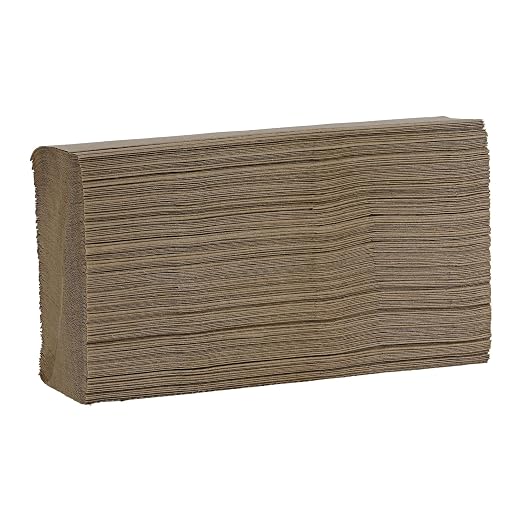 Boardwalk Multifold Disposable Bathroom Paper Hand Towels, 1-Ply, 9 x 9.45, 250 Towels/Pack, 16 Packs/Carton, Natural