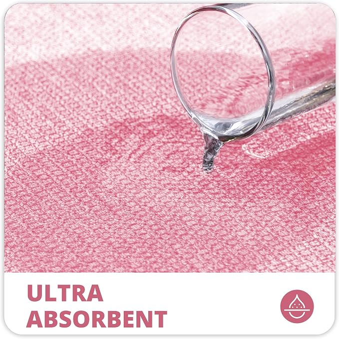 Bosap Bath Mat,Ultra Thin Bathroom Runner Rugs,Large Bath Mats for Bathroom,Quick Dry,Non-Slip,Machine Washable,Low Pile,Bath Rug,Shower Outside,Sink,Home Decor Accessories.Pink,2'x6'(24x72inch)