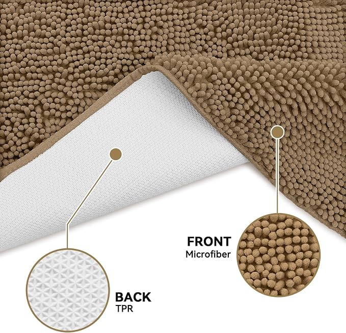 Bcoimo Super Absorbent Dog Door Mat, 60"*24" Anti Slip Mat for Muddy Paws, Pet Rugs for Dirty Paws Washable that Absorbs Moisture and Dirt, for Dog Cage and Pet Resting Carpet