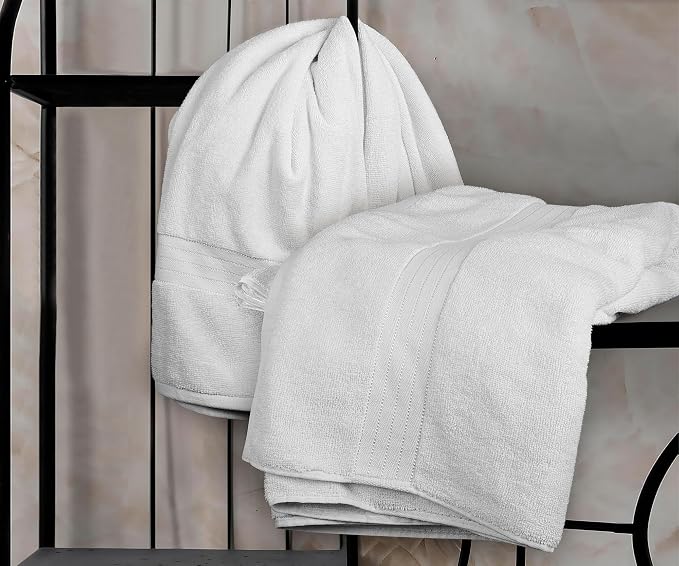 Bliss Casa Jumbo Bath Sheet 2-Pack — 35″×70″ Oversized Cotton Bath Sheets, Ultra-Soft & Highly Absorbent – Quick-Dry, Hotel-Quality & Durable