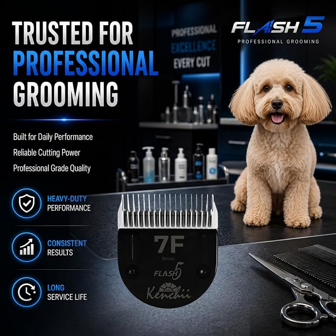 Kenchii Flash 5 Clipper Blade (KEFB5-7F) Only Compatible with Limited Edition Flash 5 Clipper