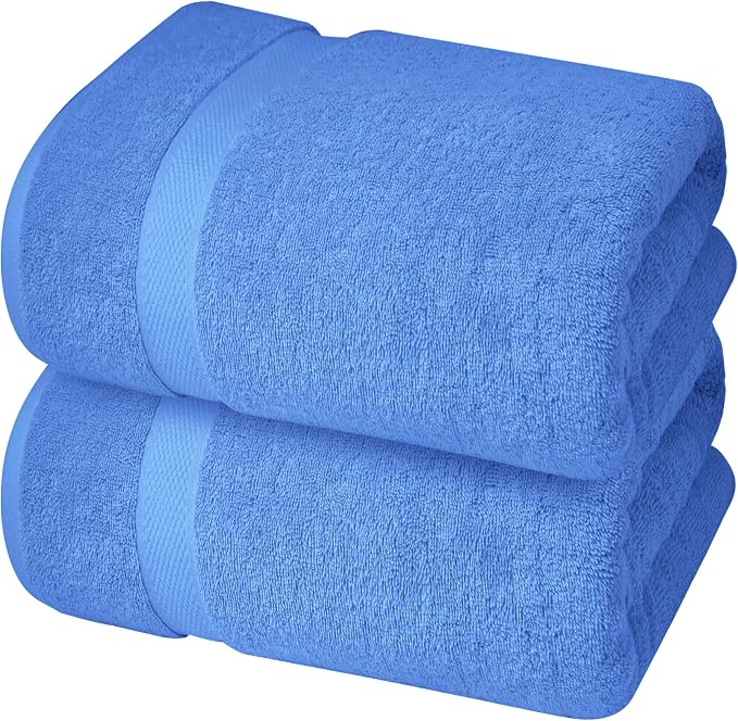 Infinitee Xclusives Jumbo Bath Sheets Towels for Adults – 600 GSM (35X70 Inches)– 100% Ring Spun Cotton, Soft and Absorbent Large Bath Towels for Bathroom