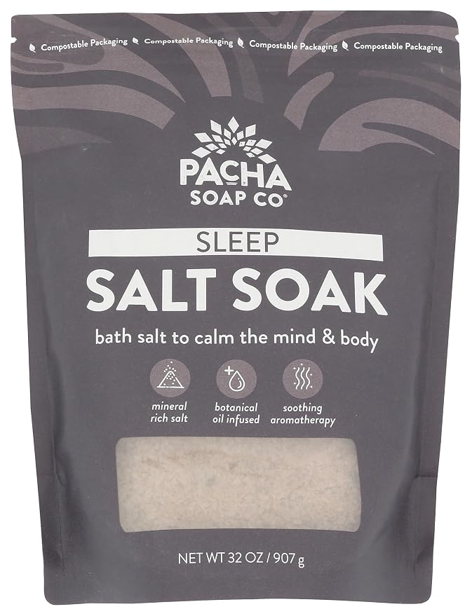 Pacha Soap Sleep Salt Soak, 32 OZ