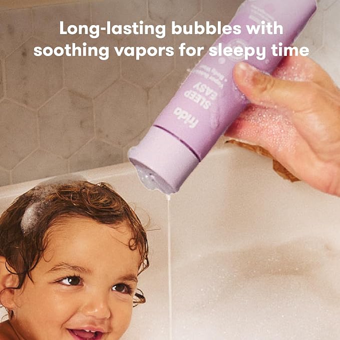 Frida Baby Lavender Baby & Kids Bubble Bath + Body Wash, Sleep & Calming Toddler & Baby Body Wash, Dermatologist Tested, Tear-Free, Hypoallergenic, Safe for Skin, Super Sudsy, 10oz