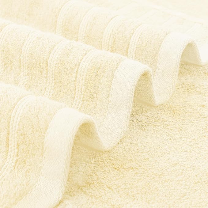 Avalon Towels Bath Towels Set of 4, Size 30 x 60 Inches, Highly Soft and Absorbent, Quick Drying, Lightweight, Perfect for Daily Use