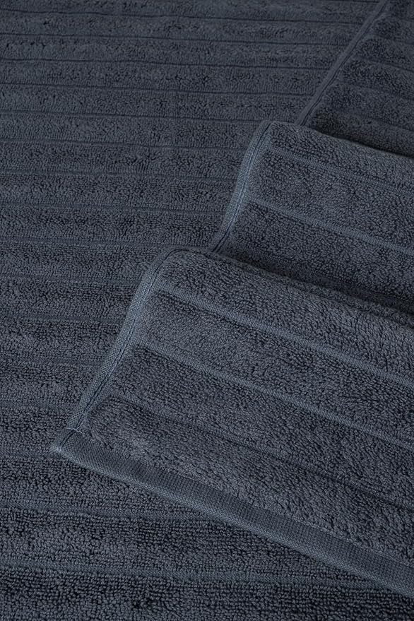 Classic Turkish Towels CTT - Premium 2 Piece Jumbo Bath Sheets, 100% Turkish Cotton, Absorbent & Ultra Comfy Bath Towel Sheets for Hotels & Spa | 40"x65" (Dark Blue)