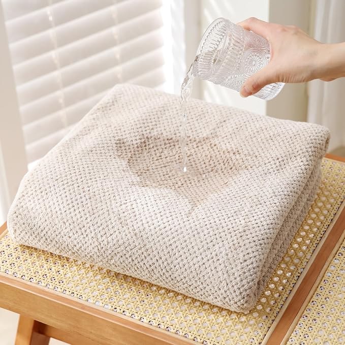 40x80 Inches Bath Sheets Towels for Adults Oversized Bath Towels Extra Large Luxury Super Soft Absorbent Quick Dry Microfiber (Beige,6PCS)