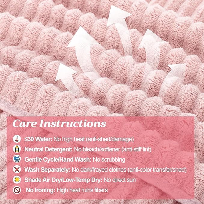 4 Pcs Extra Large Bath Towel Set 40x80'' Oversized Bath Sheet for Adult Microfiber Quick Dry Fluffy Absorbent Blanket with Hanging Loop for Pool Gym Body Shower(Pink)