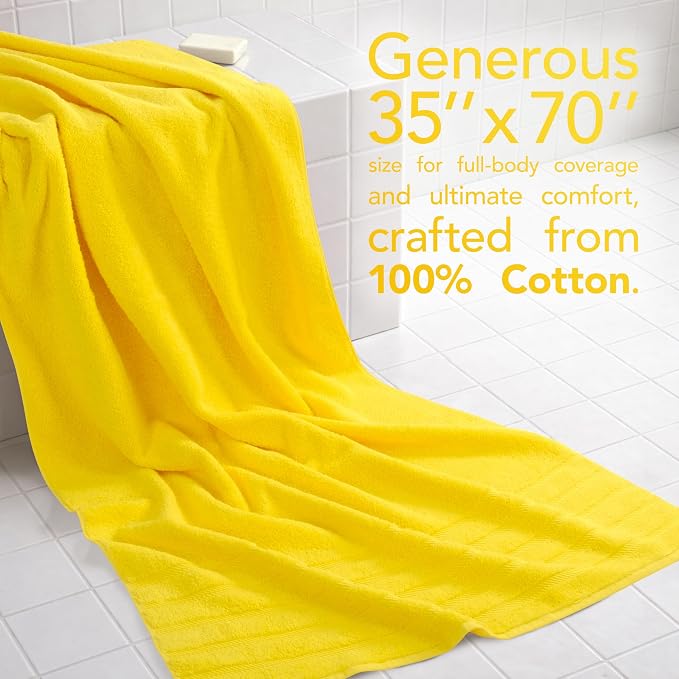 American Soft Linen 100% Cotton Luxury Turkish Towels, 2PC 35x70 Bath Sheet | Soft Absorbent Quick Dry OEKO Tex Standard 100 Certificated Durable Machine Washable Breathable Premium Hotel Quality